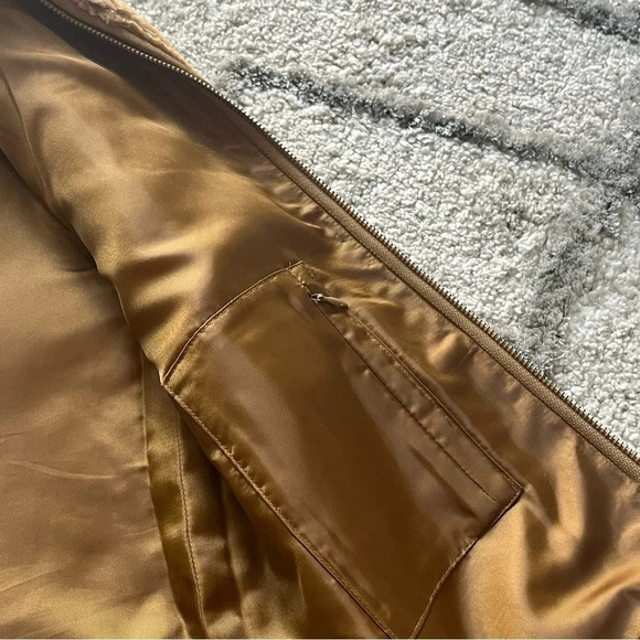 J Crew Plush Fleece Excursion Vest fuzzy warm brown tan XS - Picture 8 of 11